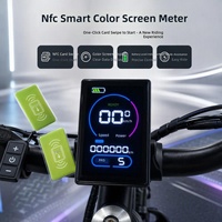 Tableau de bord de véhicule électrique, affichage de la vitesse pliable, écran LCD ABS pour vélo électrique V680-M5540