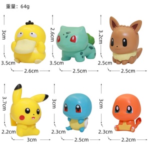 6 Tipos de Figuras Coleccionables de Poké<span class=keywords><strong>mon</strong></span> Mágicos para Escritorios, Interiores de Automóviles, Artículos Decorativos y Accesorios para Cajas de Juguetes - Product Image 2