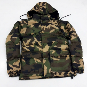 Custom Men's Camouflage <b>Jacket</b> with Heavyweight Water Resistant Fabric Modern Streetwear Design and OEM Production - Product Image 1
