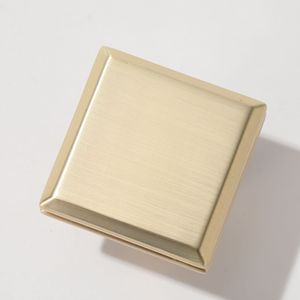 Bouton de meuble carré en alliage de zinc or rose, design minimaliste, pour accessoire de quincaillerie de tiroir - Product Image 2