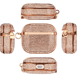 Pour Apple AirPods4 2 1 Pro2 étui luxe diamant paillettes conception sans fil pour Bluetooth étui pour écouteurs housse de protection pour AirPods3 - Product Image 4