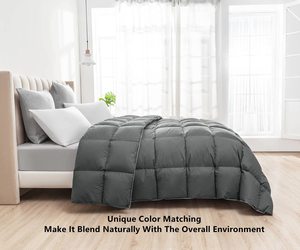Couette, housse <span class=keywords><strong>de</strong></span> couette couette couette en <span class=keywords><strong>duvet</strong></span> <span class=keywords><strong>de</strong></span> <span class=keywords><strong>canard</strong></span>, toutes saisons 100% coton housse en <span class=keywords><strong>duvet</strong></span>, gris, personnalisation du support - Product Image 3