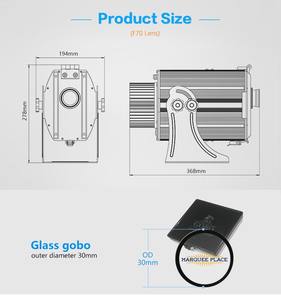 80w 4 logo projektör özel Gobo projeksiyon ışığı - Product Image 6