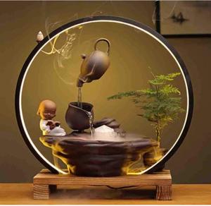 Fuente de Resina para Interiores, Pecera, Paisaje Artificial, Rocalla, Fuente de Agua, Adornos para Sala de Estar, Escritorio, Amuleto de la <span class=keywords><strong>Suerte</strong></span> - Product Image 3
