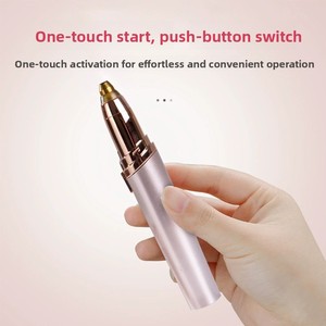 Depiladora y Recortadora de Cejas 2 en 1 Eléctrica EMS de Acero Inoxidable, Depiladora Facial Indolora para Mujeres - Product Image 3