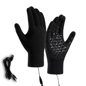 Gants chauffants électriques d'hiver, écran tactile, gants chauds pour moto/vélo, conduite en plein air, ski, mitaines chauffantes USB, sans batterie - Product Image 1