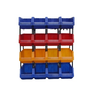 Save 50% On Freight Back Hanging Warehouse Tool Storage Bin Plastic Stackable Parts Bin Box For Screws Nuts Hardware Toys