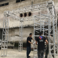 Truss de Aluminio Thomas con Tornillos para Iluminación de Eventos Pequeños, Exhibiciones, Bodas, Soporte Decorativo para Fiestas, Mini Truss de 300/400 mm