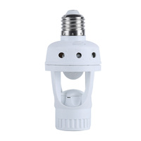 Al aire libre tornillo Tipo de 360 grados del Sensor de movimiento Pir 60W lámpara de luz titular E27