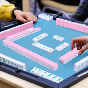 Fichas de Mahjong Acrílicas Americanas con Temática de Ping Pong Rosa, para Regalo y Fiestas - Product Image 3