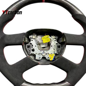 YTcarbon pour Passat B5.5 3BG <span class=keywords><strong>W8</strong></span> Golf 4 <span class=keywords><strong>Bora</strong></span> T5 Jetta pièces automobiles accessoires intérieurs de voiture personnalisé imiter le volant en acajou - Product Image 6