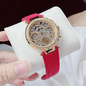 Orologio da Donna al Quarzo con Quadrante Trasparente <span class=keywords><strong>che</strong></span> Simula un Orologio in Silicone per l'Visualizzazione di Data e Giorno della Settimana - Product Image 1