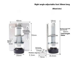 Có thể điều chỉnh chống trượt tủ chân bên gắn vít cho bảng hỗ trợ chiều cao tăng đồ nội thất phần cứng điều chỉnh sàn - Product Image 6