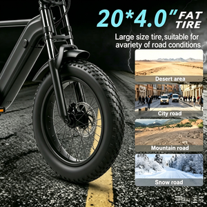 Vélos électriques pour hommes et femmes, vélos tout-terrain pour adultes, vélos de neige et vélos électriques rétro de style américain - Product Image 2