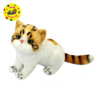 Peluche de gato realista, juguete de simulación de Animal de peluche, 2022