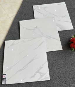 Carreaux de sol en marbre blanc Calacatta de Foshan, <span class=keywords><strong>prix</strong></span> bas au mètre carré, matériaux de construction, carrelage pour salon - Product Image 6