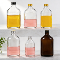 Bouteille en verre sodocalcique de 250 ml en gros, idéale pour les jus de fruits, le lait, le thé et les boissons enzymatiques, avec couvercle en aluminium