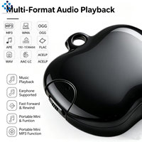 Enregistreur vocal portable Q36 avec cordon, ultra-léger (8,7 g), 32 Go, 24 heures d'enregistrement de mémos vocaux pour cours, conférences et usage quotidien