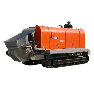 Pompe à béton de marque chinoise JIUHE, pompe à moteur diesel, pompe à béton mobile sur chenilles - Product Image 1