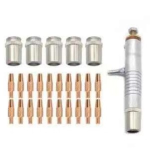 Wire Drawing Gun Accessory <b>Kit</b> 0.8mm Pure Copper MIG <b>Welding</b> Tips With Conductive Nozzles And Protective Barrels - Product Image 1