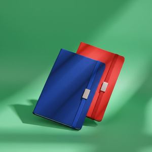 Promotion Personalised A5 Custom Leather Logo Printing Promotional Binding Elastic Strap Notebook for Business - Product Image 1
