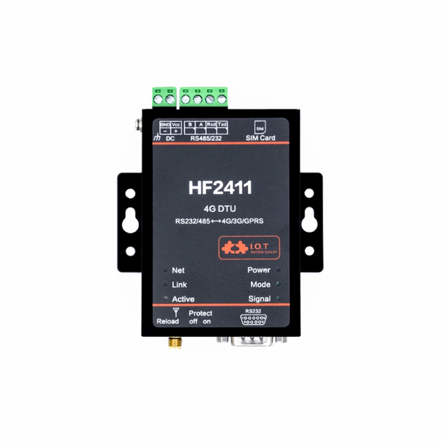 HF2411 4G DTU Module Bidirectional Transparent Transmission 485/232 Wireless Data Transmission Equipment HF2411 DTU