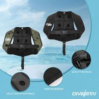 Rompi Pemberat Spearfishing Termal yang Dapat Disesuaikan, Ramah Lingkungan, Tahan Lama, Berbahan Nilon Neoprena dengan Logo Kustom Pabrik DIVESTAR, Peralatan Diving