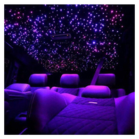 Luz LED de Techo para Auto WIITECH de Doble Puerto y 20W, con Fibra Óptica RGBW, Efecto de Cielo Estrellado, Universal
