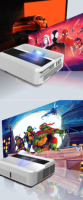 Projecteur DLP Vivibright UL2000 Ultra Throw Ratio Laser Parfait pour les musées, les galeries d'art, les centres culturels et les écrans visuels