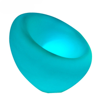 Fauteuil de jardin LED rechargeable 16 couleurs RVB, canapé d'extérieur, chaise de jardin