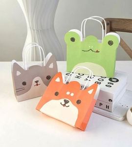 Classic Candy Animal Tote Gift <b>Bags</b> with Twisted Handles Custom Logo Printed Kraft Paper for Birthday Parties & Kids - Product Image 3