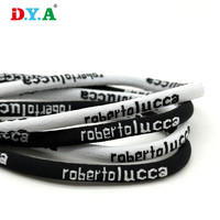 Logo personnalisé Plusieurs Couleurs Nylon Polyester Jacquard Plat Rond En Métal Conseils Cordon De Tirage pour Short À Capuche Cordon Cordon De Serrage