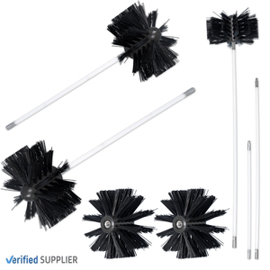 LIJIE Kit de brosse de nettoyage pratique et anti-rayures pour poêle et cheminée Outil de balayage en nylon pour mur intérieur - Product Image 2