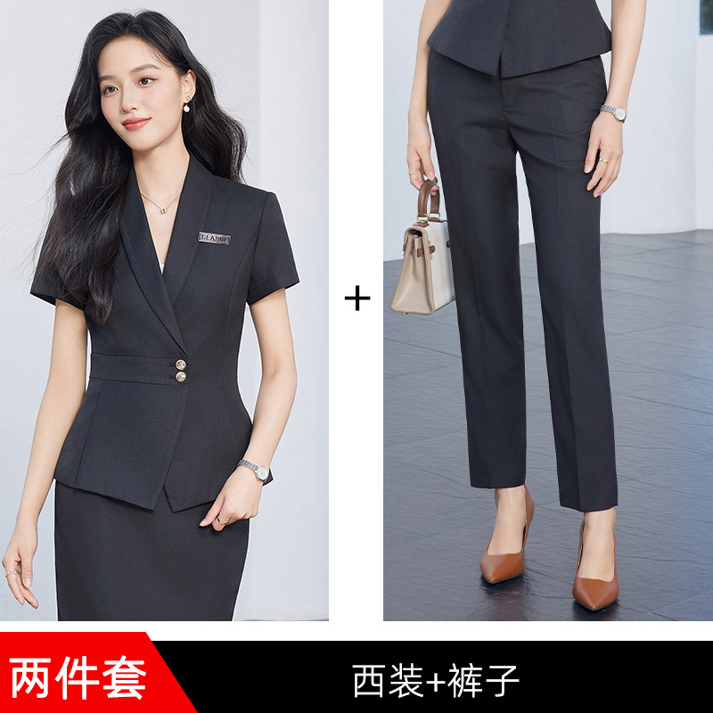 Black suit skinny trousers