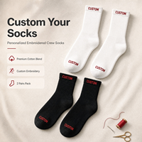 SK03 MINFAN Chaussettes pour hommes en gros, lot de 2 paires, chaussettes en coton mi-mollet, amusantes, originales, imprimées, décontractées, tendance