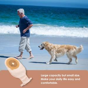 OEM tasarım Stoma çanta <span class=keywords><strong>Colostomy</strong></span> şeffaf kesim 65mm tek parça Ostomy kolostomi torbası Stoma çanta <span class=keywords><strong>Colostomy</strong></span> üreticisi - Product Image 2