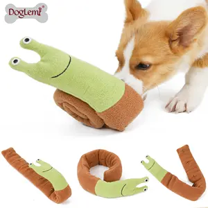 Sihirli salyangoz tasarım interaktif akıllı köpek oyuncak nosework oyuncaklar, Snuffle peluş gıda köpek oyuncak