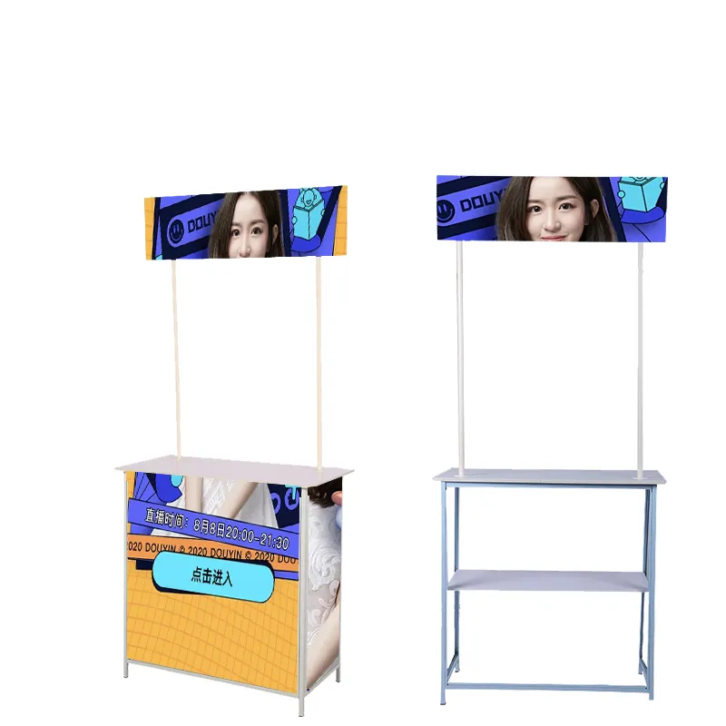 Iron Activities Promotion Counter Booth promo table Promotion desk display stand