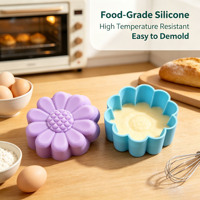 Moule en silicone Fleur de tournesol, qualité alimentaire, réutilisable pour gâteaux, chocolat, gelée, savon fait main, pâtisserie