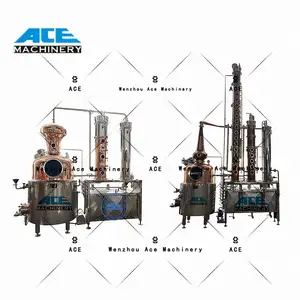 Ace Stills Ss e destilador de álcool de cobre vermelho Moonshine Pot coluna ainda uísque vodka brandy vinho espírito destilador doméstico