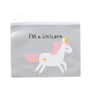 חמוד Unicorn קלמר PVC מסמך שקית קובץ תיקיית עט תיק מכתבים מחזיק ארגונית ציוד לבית ספר