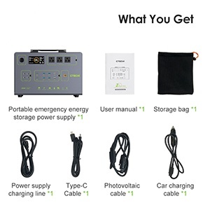 Station d'alimentation portable 600W avec logo personnalisé, sortie CA 110V/220V, alimentation de secours UPS et stockage d'énergie - Product Image 5
