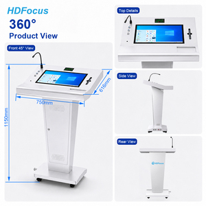 Sistema de atril digital integrado con pantalla táctil LCD interactiva de 21,5 pulgadas, soporte de suelo <span class=keywords><strong>para</strong></span> eventos de Iglesia fácil - Product Image 4