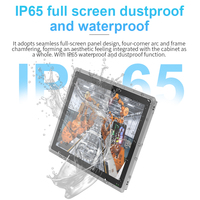 10,4 12,1 15 17 19 pulgadas IP65 PCAP Ipc sin ventilador J4125 I5 I7 Linux Windows computadora todo en una pantalla táctil Panel Industrial PC