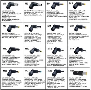 Adaptador de Corriente Universal para Portátil de 65W, Cargador AC/DC con Múltiples Puntas DC Intercambiables para Notebook - Product Image 2