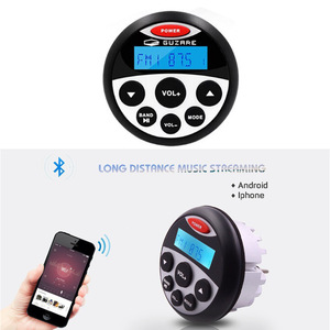 Guzare Boat <b>Speaker</b> FM Radio <b>USB</b> Rechargeable 9-12V DC Waterproof Portable <b>Speaker</b> For Yacht Motorcycle - Product Image 5