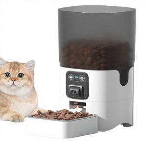 <span class=keywords><strong>2026</strong></span>년형 새로운 WIFI 6L 지능형 비주얼 자동 애완동물 급식기 (고양이 & 강아지용) 카메라, 충전, 앱 제어 기능 (플라스틱) - Product Image 1