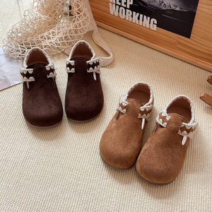 Zapatos Infantiles para <span class=keywords><strong>Niña</strong></span>, con Cordones, Suela Suave de Cuero, Duraderos, Primavera, Estilo Coreano, Tipo <span class=keywords><strong>Birkenstock</strong></span> para <span class=keywords><strong>Niña</strong></span> Pequeña - Product Image 3