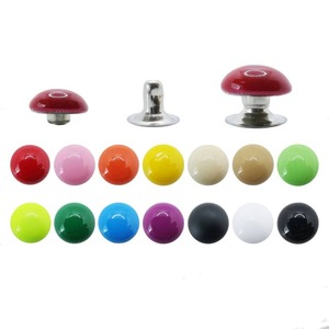 Remaches de Latón Personalizados Multicolor, Remaches de Aleación de Zinc Tipo Hongo para Decoración de Ropa, Disponibles en Varios Tamaños - Product Image 1