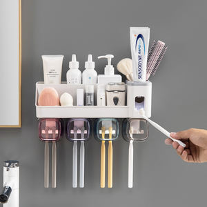 Nuevo Soporte de Pared para Cepillos de Dientes de un Solo Nivel, Material PP, Diseño Moderno para Organizar el Baño, 2021 - Product Image 4